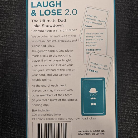 Laugh & Lose 2.0 ADULTS 18+ Dad Joke Party Game - EUC - Picture 2 of 2